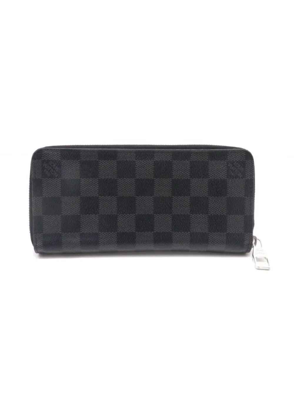 Louis Vuitton Zippy Wallet Vertical Damier Graphite Canvas Black